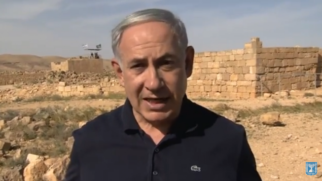 Benjamin-Netanyahu-répondant-à-Obama-Crédit-Capture-décran-YouTube-635x357