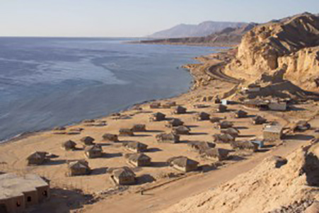 Le camp de touristes Moon Beach près de Nuweiba (Sinaï) – Photo Maxime Dinshtein / Flash 90