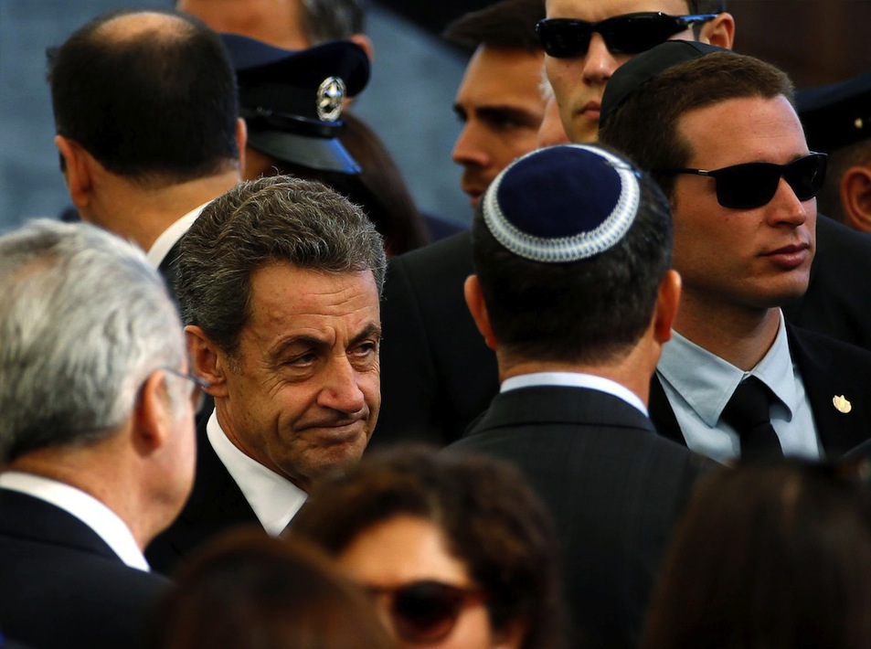 L'ex-chef de l'Etat français Nicolas Sarkozy, à Jérusalem ce vendredi.REUTERS/Baz Ratner