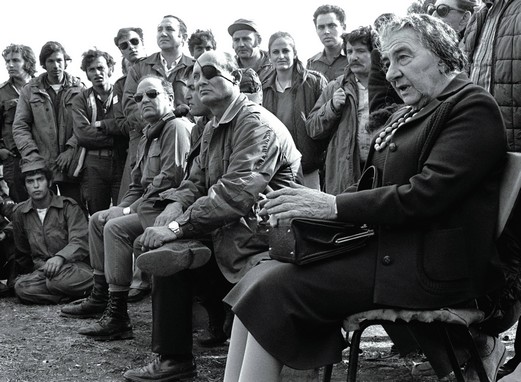 Golda Meir et Moshe Dayan pendant la guerre du Kippour (octobre 1973),DR