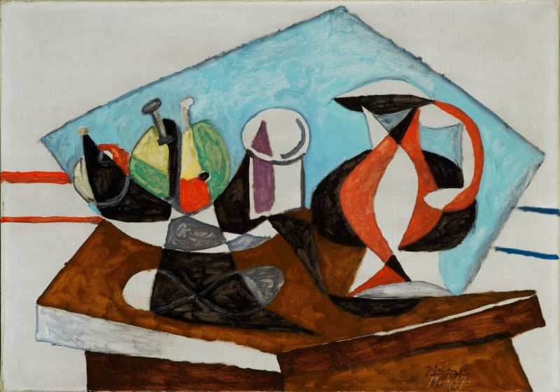 Pablo Picasso (1881-1973), Baigneur et baigneuses (Trois baignants), 1920-1921, Huile sur toile, 54 x 81 cm Collection David Nahmad, Monaco. © Succession Picasso © Photo: Collection David Nahmad, Monaco 