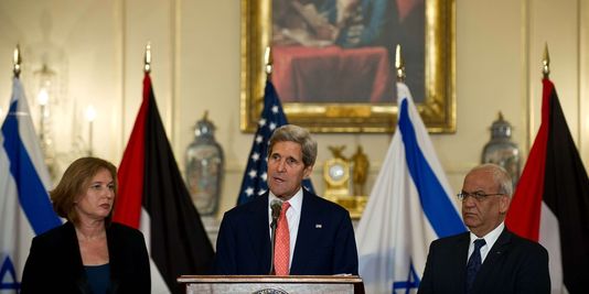 Négociations 2013 : Livni, Kerry et Erekat