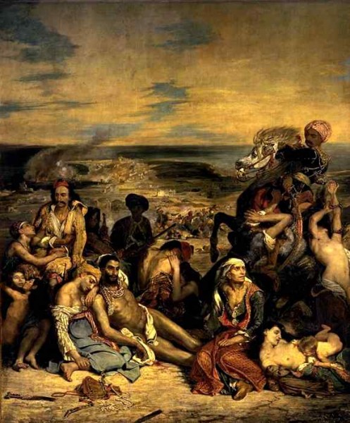      Scène des massacres de Scio  (Eugène Delacroix. Musée du louvre)