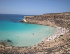 Rabbit Beach, Lampedusa, Italie