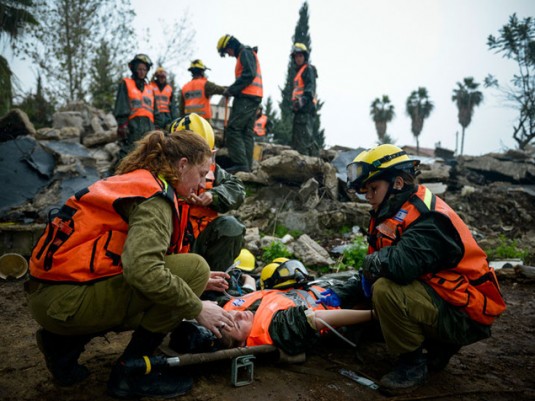 Des soldats du Front Intérieur de Tsahal