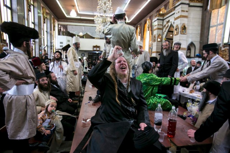 Pourim à Mea Shearim Photo Olivier Fitoussi