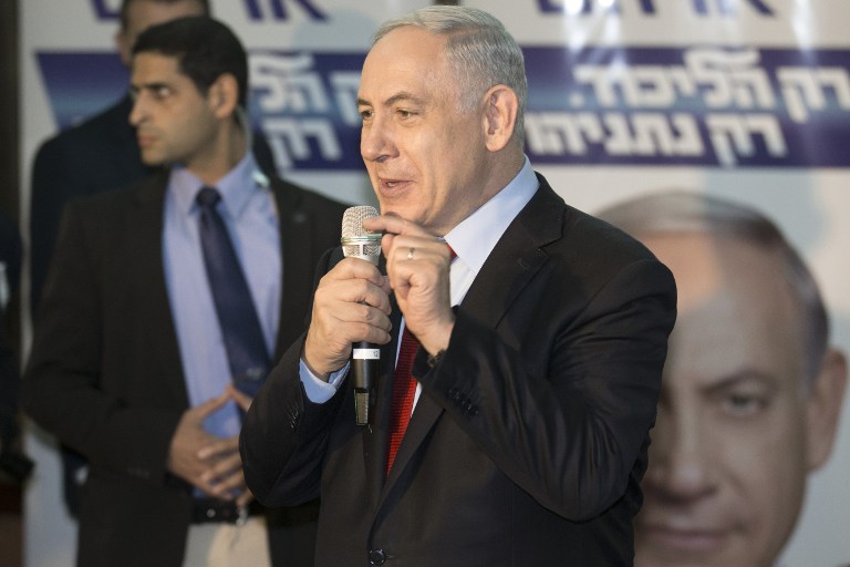 ISRAEL-ELECTIONS-POLITICS-NETANYAHU