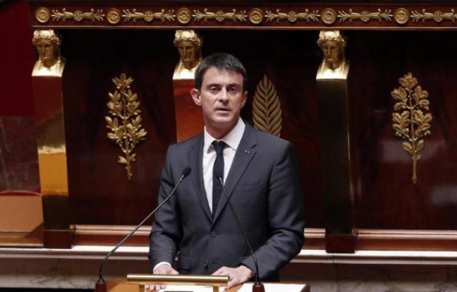 Le Premier ministre Manuel Valls à l'Assemblée nationale le 13 avril 2015 - FRANCOIS GUILLOT AFP 