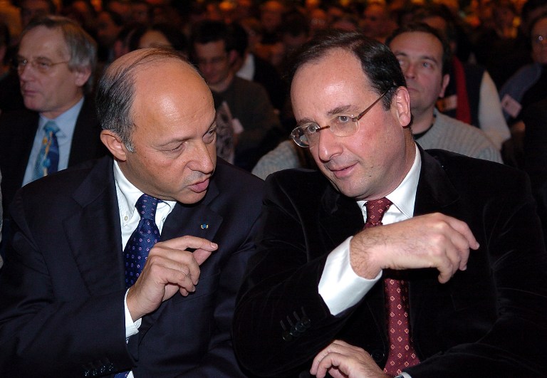 PARTIS-PS-HOLLANDE-FABIUS