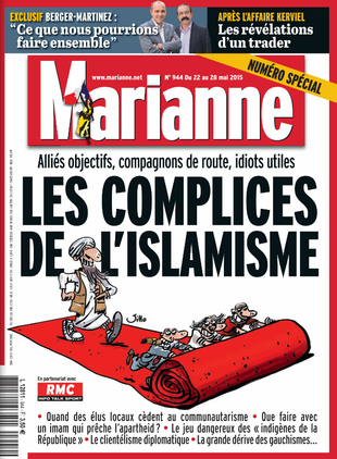 La couverture de "Marianne" du 23 mai 2015. | Capture d'écran