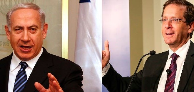 Benjamin Netanyahu    Itzhak Herzog