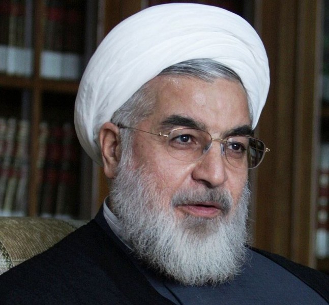 Le président iranien Hassan Rohani -crédit photo Wikimédia-