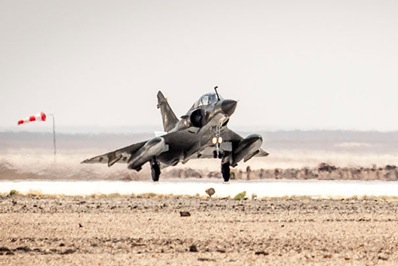 Trois Mirage 2000N sont déployés en Jordanie depuis le 31 Juillet 2015. © Etat Major des Armées 