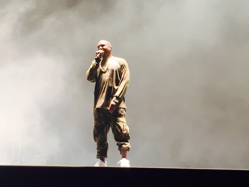 Kanye West en concert au stade de Ramat-Gan, hier, le 30 Septembre 2015 -crédit photo Sarah G. Tlv-
