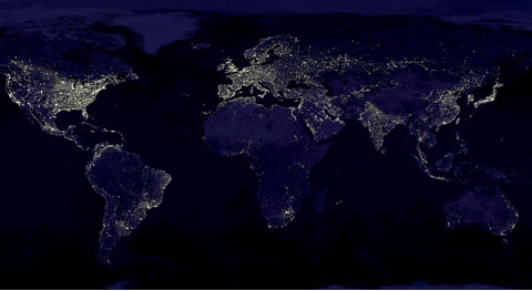 600 millions d’Africains ne disposent pas d’électricité – Photo satellite de l’Afrique - energiespourlafrique.org