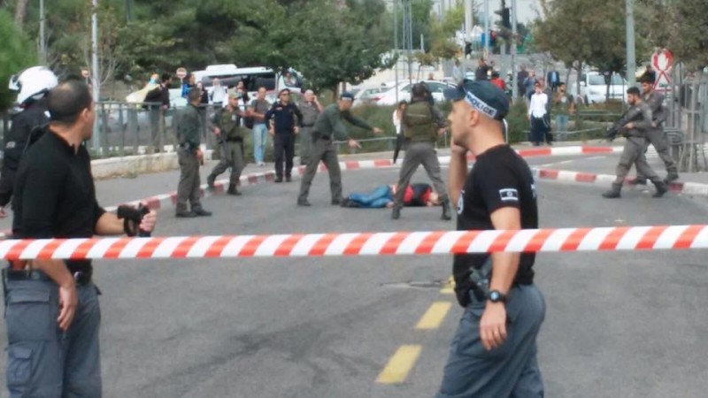 Scène de l’attentat à la Colline des Munitions – Crédit photo : Hatzalah