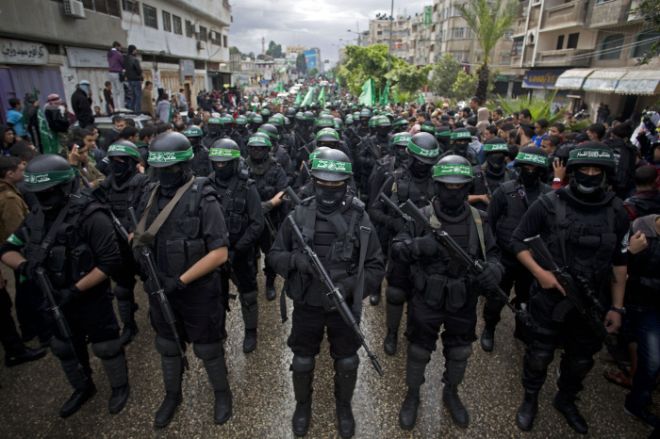 Hamas défilant à Gaza 
