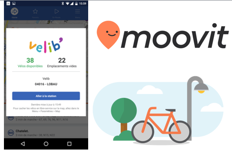 Moovit 4.8 (Israël) : le vélo en libre-service fait son entrée dans l’application