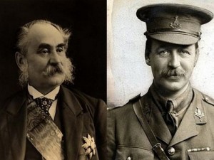 Le Français François Georges-Picot (à gauche) et le Britannique Mark Sykes