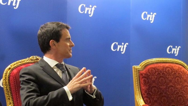 Manuel Valls devant les Amis du Crif, le 19 janvier 2016. Crédits photo : Équipe digitale du Crif