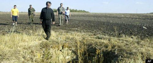 Patrick Desbois à Bogdanivka, Ukraine, le 16 juillet 2007 là où 48 000 Jews furent exécutés en l'espace de 3 semaines en déc. 1942.