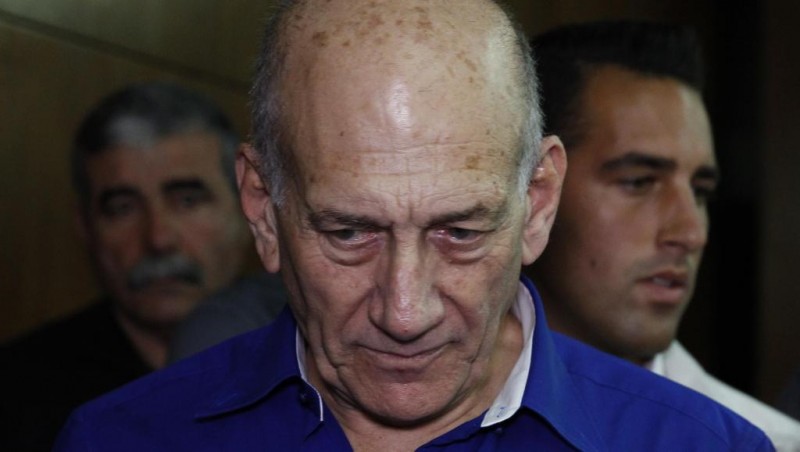 L'ancien Premier ministre israëlien Ehud Olmert a été incarcéré le 15 février 2016. REUTERS/Finbarr O'Reilly