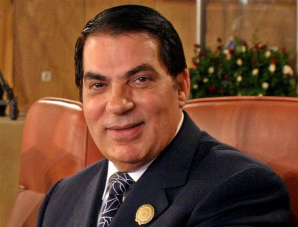 Le président tunisien déchu Zine El Abidine Ben Ali
