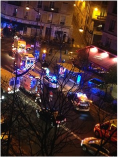 Le Comptoir Voltaire après l'attaque terroriste, le 13 novembre 2015
