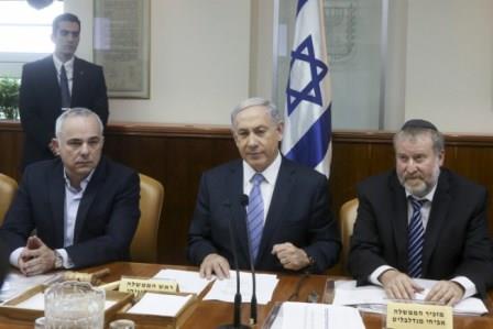 Le Premier ministre Binyamin Netanyahou en conseil des ministres – Crédit photo : Marc Israël Sellem/Flash90