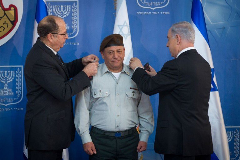 Le général Eisenkot est fait chef d’état-major de Tsahal par Yaalon et Nétanyahou en février 2015