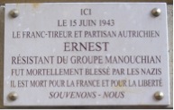 Plaque commémorative, 17 rue Mirabeau, Paris 16e