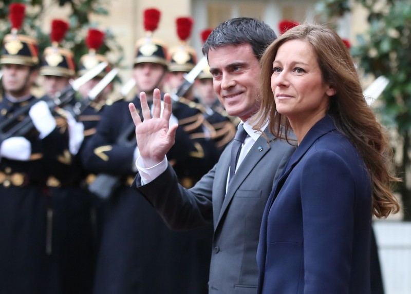 Manuel Valls et sa femme Anne Gravoin 