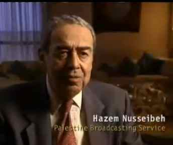 Hazem Nusseibeh le directeur de la radiodiffusion arabe palestinienne