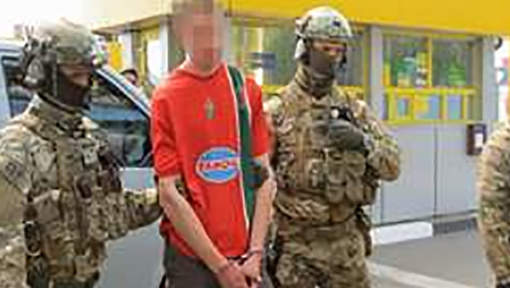 Grégoire Moutaux a été interpellé le 21 mai à la frontière ukraino-polonaise après six mois d'enquête. © capture d'écran.