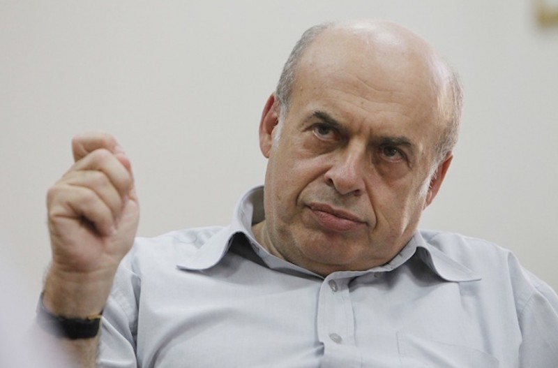 Natan Sharansky, Président de l' Agence juive parlant à des journalistes dans son bureau le 12 septembre 2014  (  (Miriam Alster/Flash90