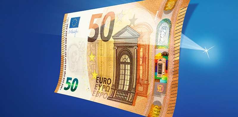 Le tout nouveau billet de 50 euros, présenté ce mardi par la BCE - BCE 