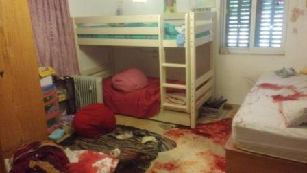 La chambre d’Hallel Yaffa Ariel après l’attaque