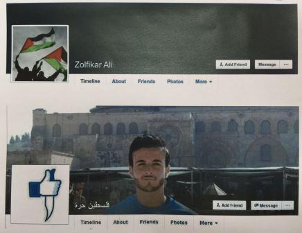 Page Facebook utilisée par le Hezbollah pour recruter des terroristes.