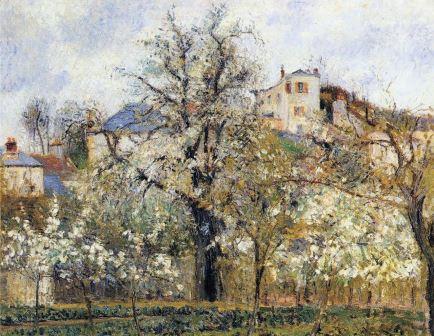 camille-pissarro-printemps-pruniers-en-fleurs-1877