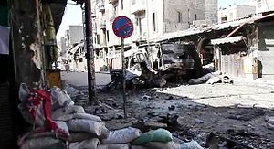 La bataille d’Alep a été le théâtre de destructions et de massacres (Wikipedia)