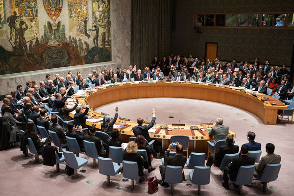 Un vote au Conseil de sécurité de l'ONU (illustratif). [Source de l'image : U.S. State Department]