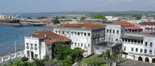 Le palais du sultan d'Oman, à Zanzibar, datant du XIXe siècle.